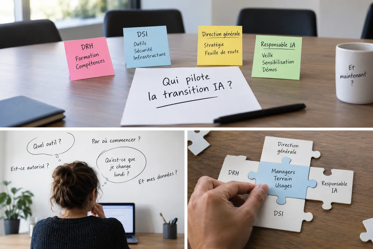 Transition IA : pourquoi personne ne la pilote vraiment, et pourquoi ce n’est pas le travail d’un « responsable IA »